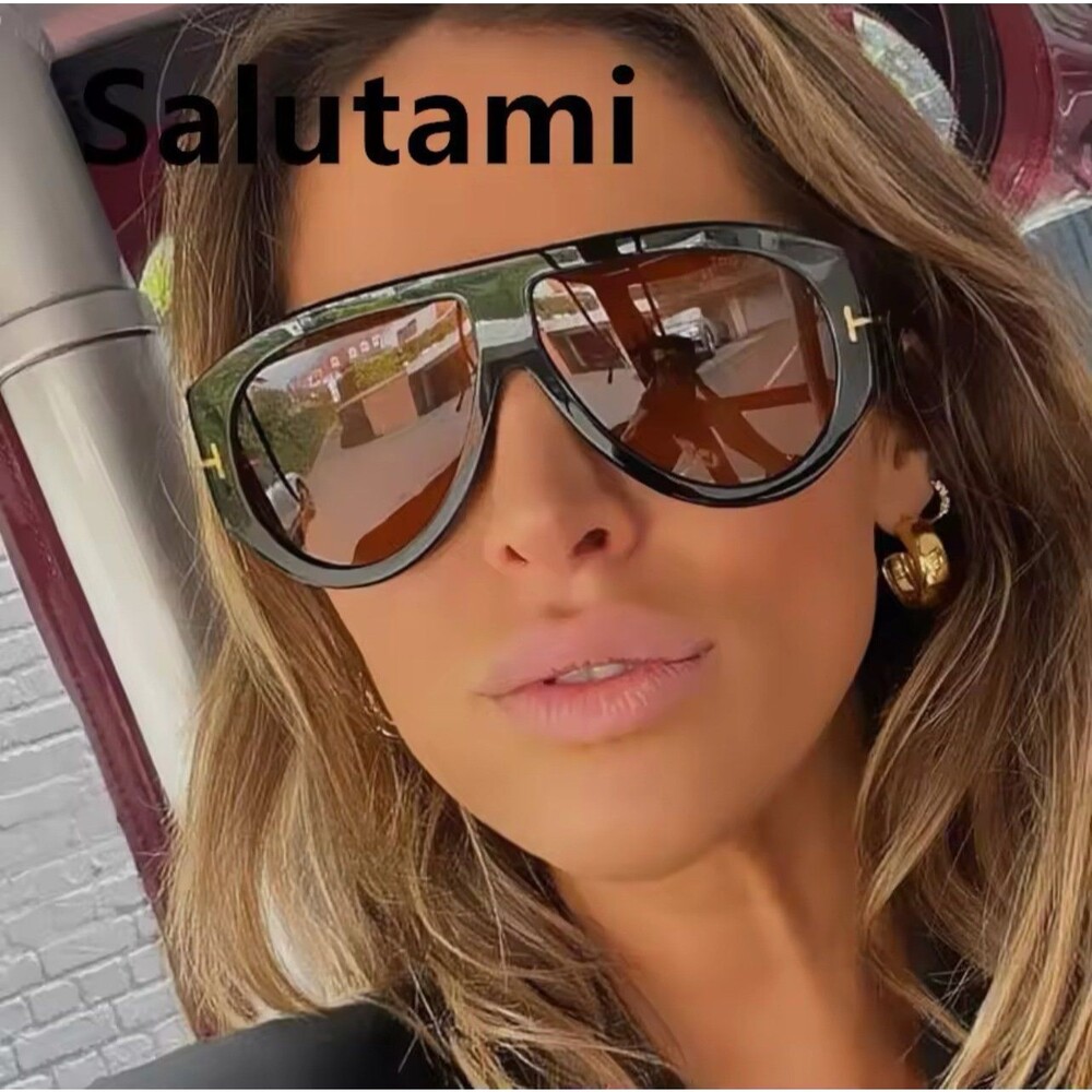 Vintage Luxury Brand Designer Oversized Pilot Sunglasses Women For Men Shades Bi - Picture 5 of 10